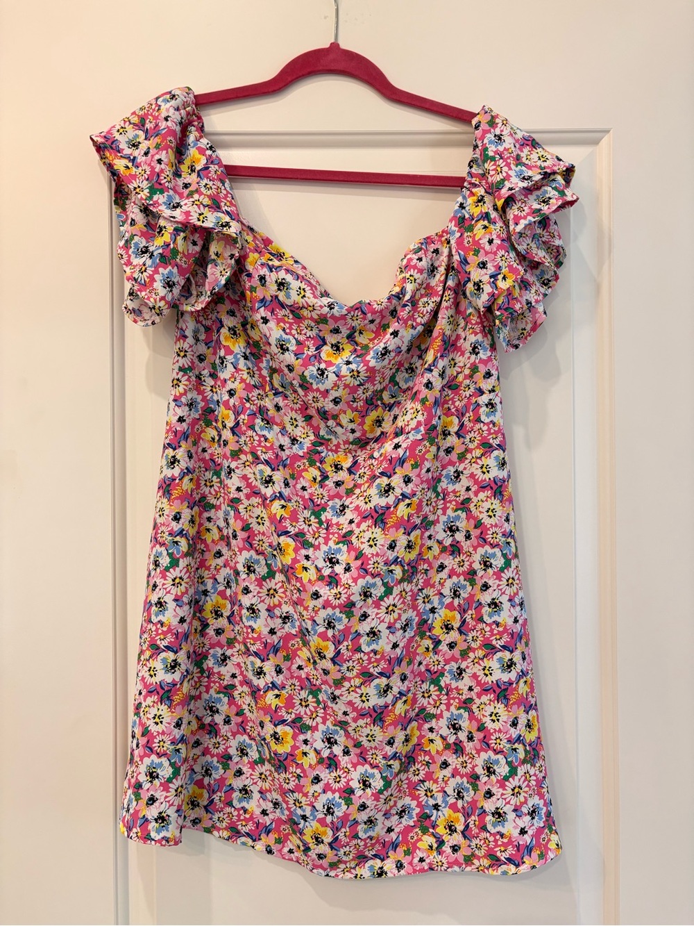 H&M Pink Floral Print Dress